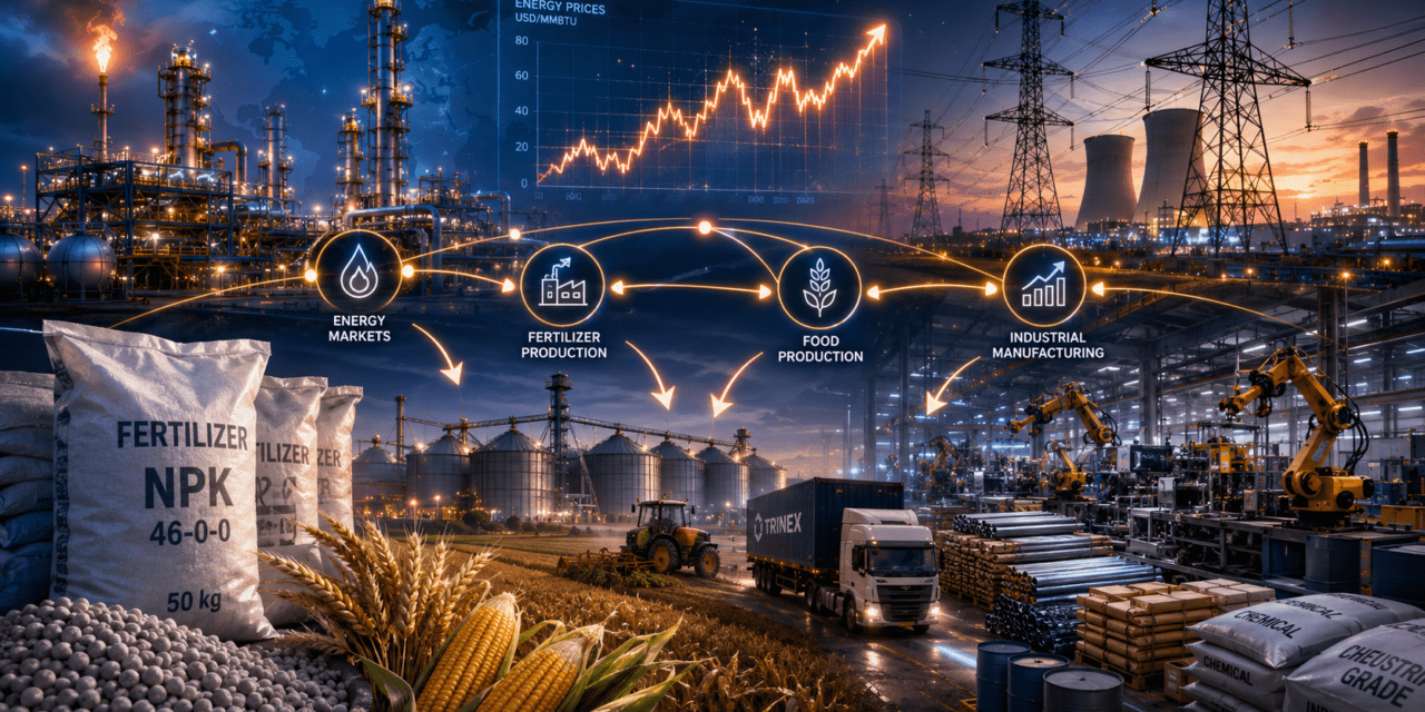 Fertilizer, Food and Industrial Inputs: Why Energy Shocks Hit Agriculture and Manufacturing